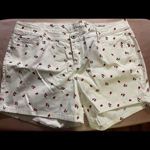 Berry print shorts